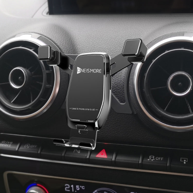 Horizontal And Vertical Screen Is Suitable For Audi Q2L Special Car Outlet Self-Gravity Mobile Phone Support(Gold)