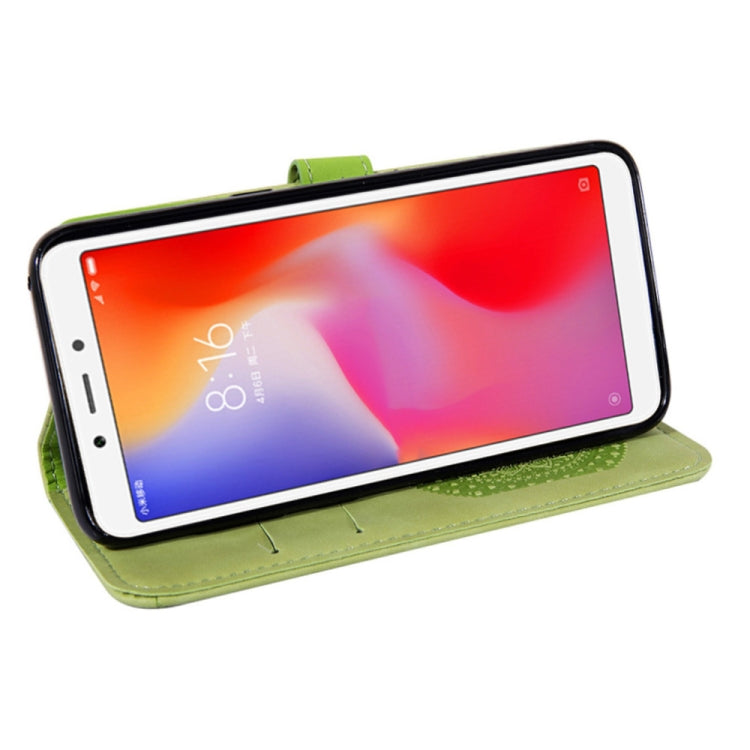 For Xiaomi Redmi 6a Pressed Printing Sticking Drill Pattern Horizontal Flip PU Leather Case with Holder & Card Slots & Wallet & & Lanyard