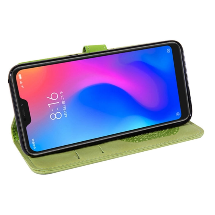 For Xiaomi Redmi Note 6 Pro Pressed Printing Sticking Drill Pattern Horizontal Flip PU Leather Case with Holder & Card Slots & Wallet & & Lanyard