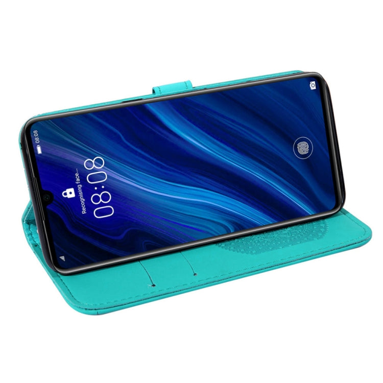 For Xiaomi Redmi Note 7 Pressed Printing Sticking Drill Pattern Horizontal Flip PU Leather Case with Holder & Card Slots & Wallet & & Lanyard