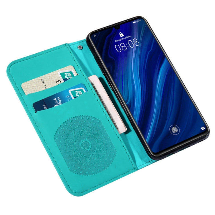 For Xiaomi Redmi Note 7 Pressed Printing Sticking Drill Pattern Horizontal Flip PU Leather Case with Holder & Card Slots & Wallet & & Lanyard
