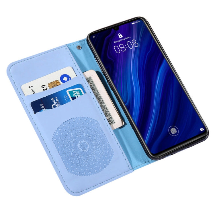 For Xiaomi Redmi Note 7 Pressed Printing Sticking Drill Pattern Horizontal Flip PU Leather Case with Holder & Card Slots & Wallet & & Lanyard