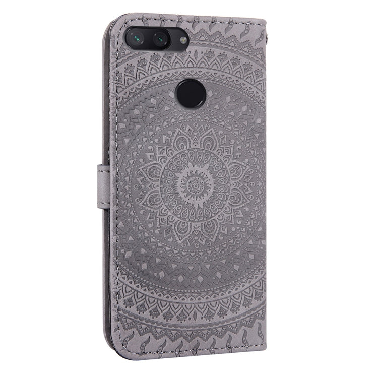 For Xiaomi 8 Lite Pressed Printing Sticking Drill Pattern Horizontal Flip PU Leather Case with Holder & Card Slots & Wallet & & Lanyard