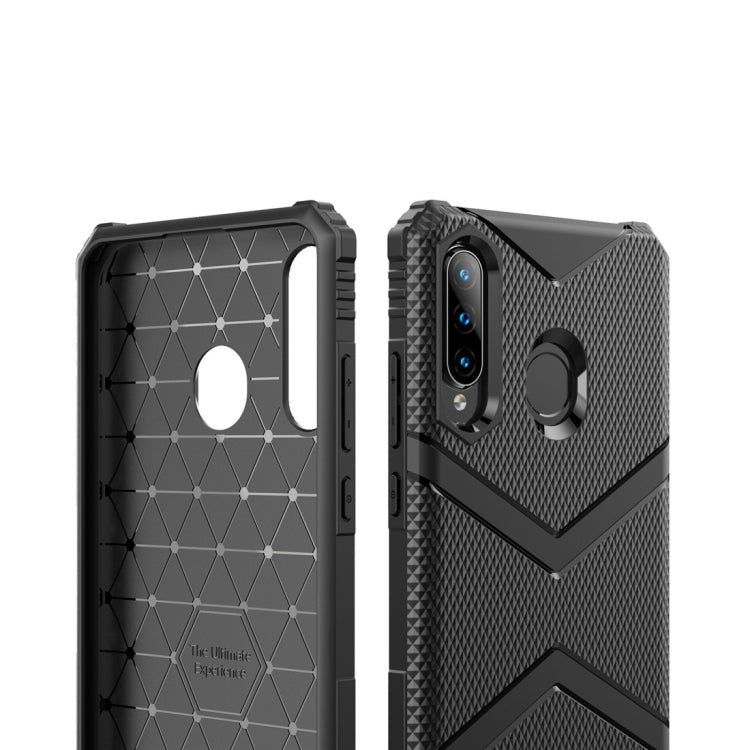 For Huawei P30 Lite Diamond Shield TPU Drop Protection Case(Blue)