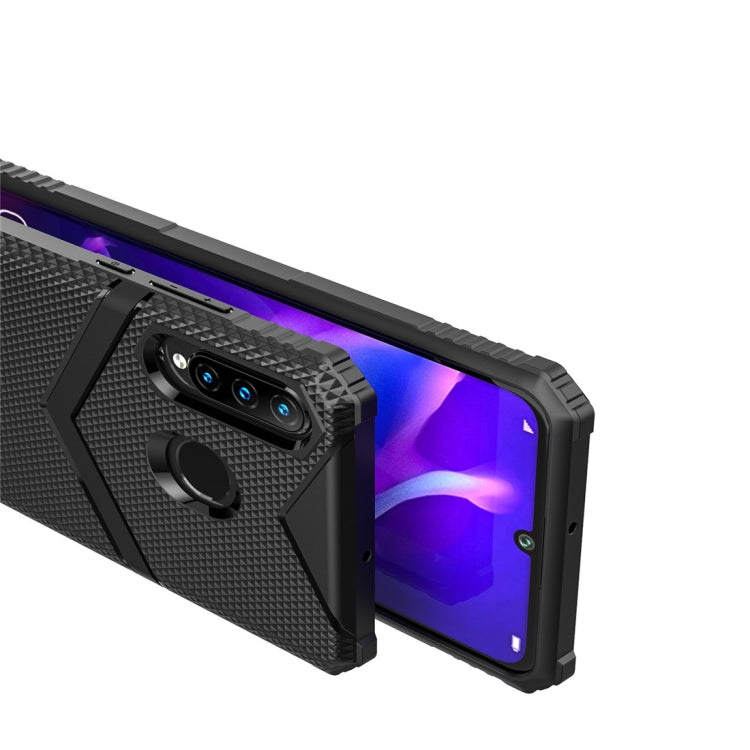 For Huawei P30 Lite Diamond Shield TPU Drop Protection Case(Blue)