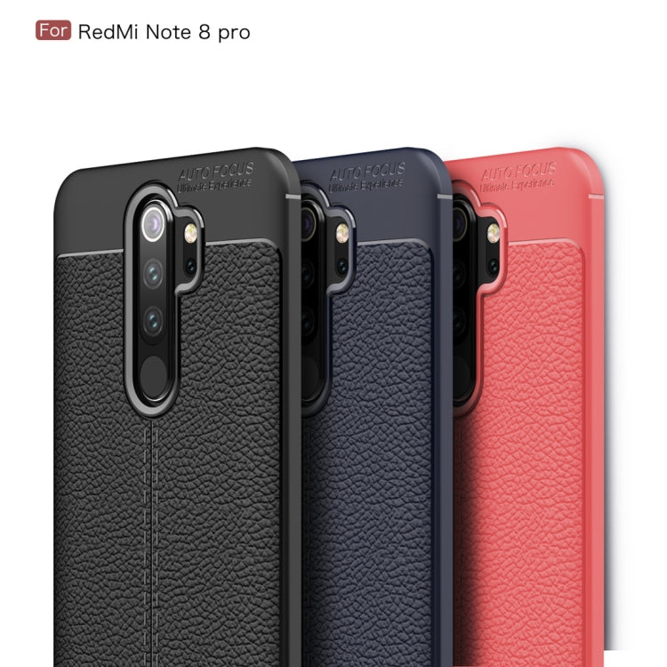 For Xiaomi Redmi Note 8 Pro Litchi Texture TPU Shockproof Case