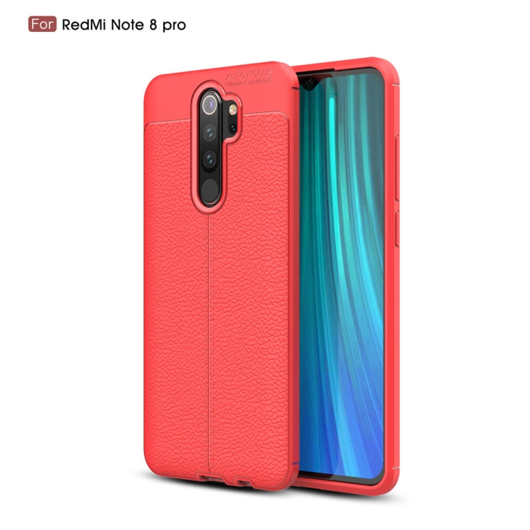 For Xiaomi Redmi Note 8 Pro Litchi Texture TPU Shockproof Case