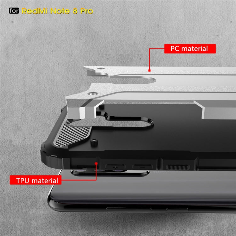 For Xiaomi Redmi Note 8 Pro Magic Armor TPU + PC Combination Case