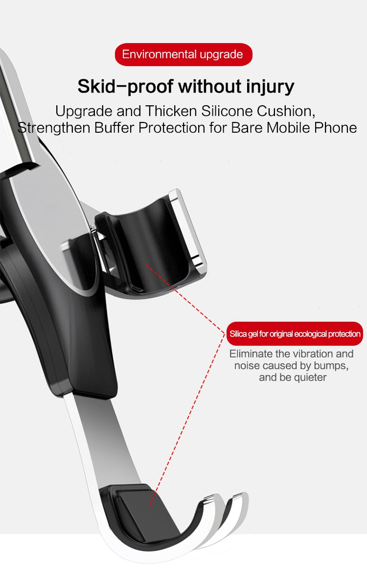 Applicable for Audi A1/S1 Vehicle-Mounted Mobile Phone Bracket Air Outlet Suction Cup Self-Gravity Model(Red)