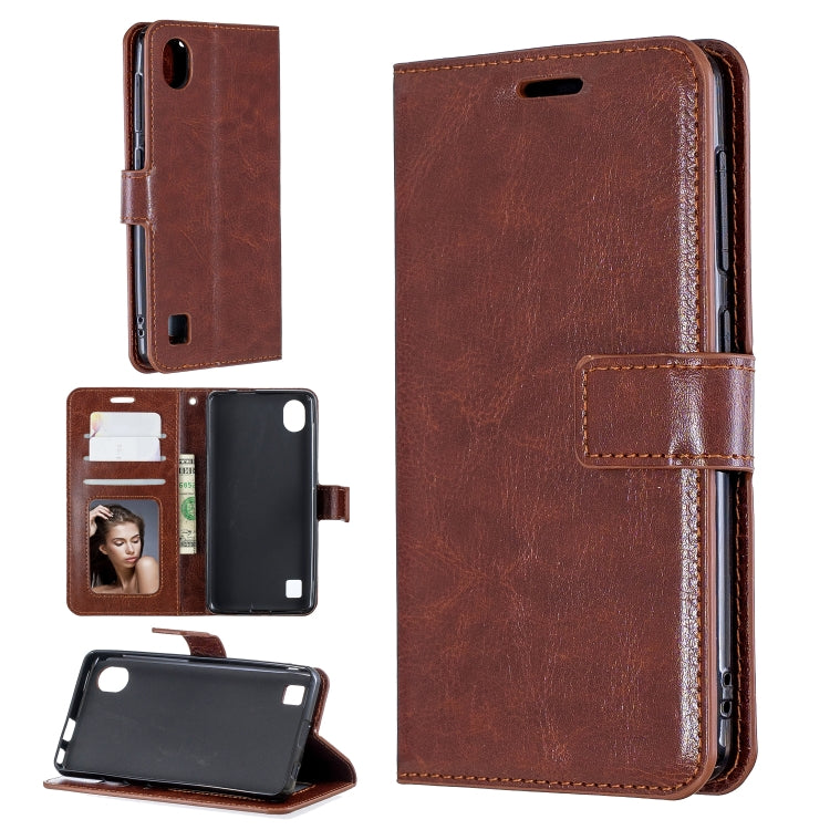 For ZTE Blade A5 2019 Crazy Horse Texture Horizontal Flip Leather Case with Holder & Card Slots & Wallet & Photo Frame