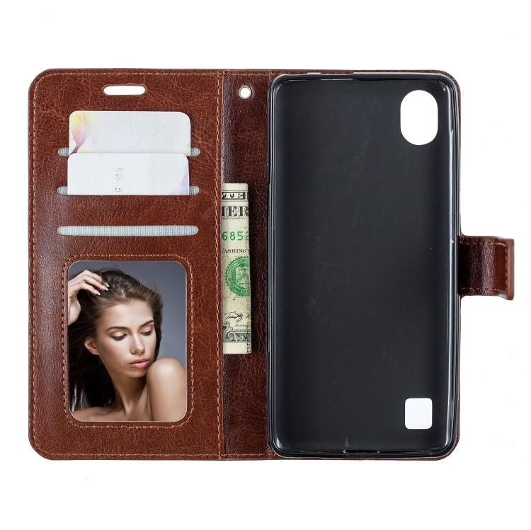 For ZTE Blade A5 2019 Crazy Horse Texture Horizontal Flip Leather Case with Holder & Card Slots & Wallet & Photo Frame