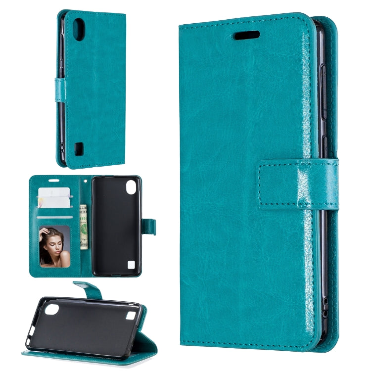 For ZTE Blade A5 2019 Crazy Horse Texture Horizontal Flip Leather Case with Holder & Card Slots & Wallet & Photo Frame