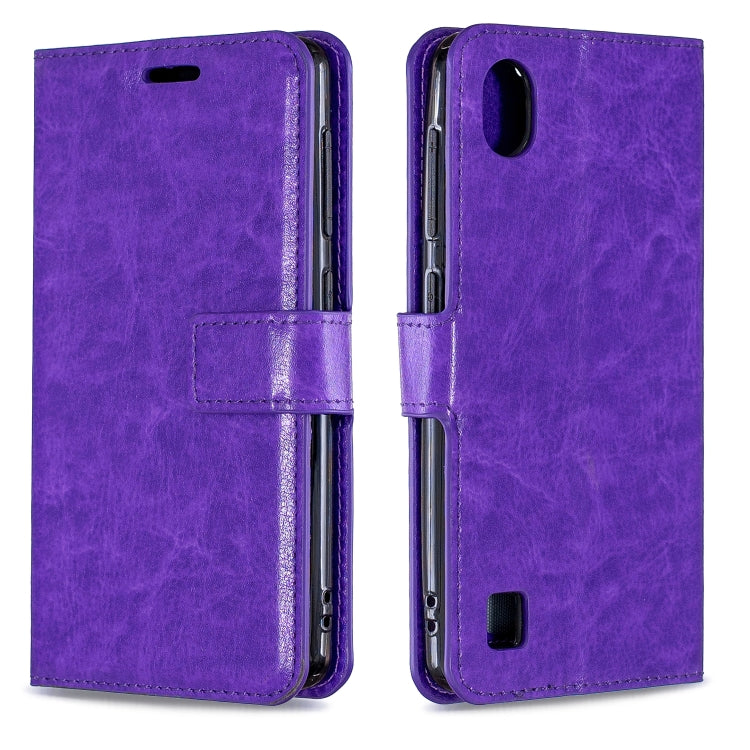 For ZTE Blade A5 2019 Crazy Horse Texture Horizontal Flip Leather Case with Holder & Card Slots & Wallet & Photo Frame