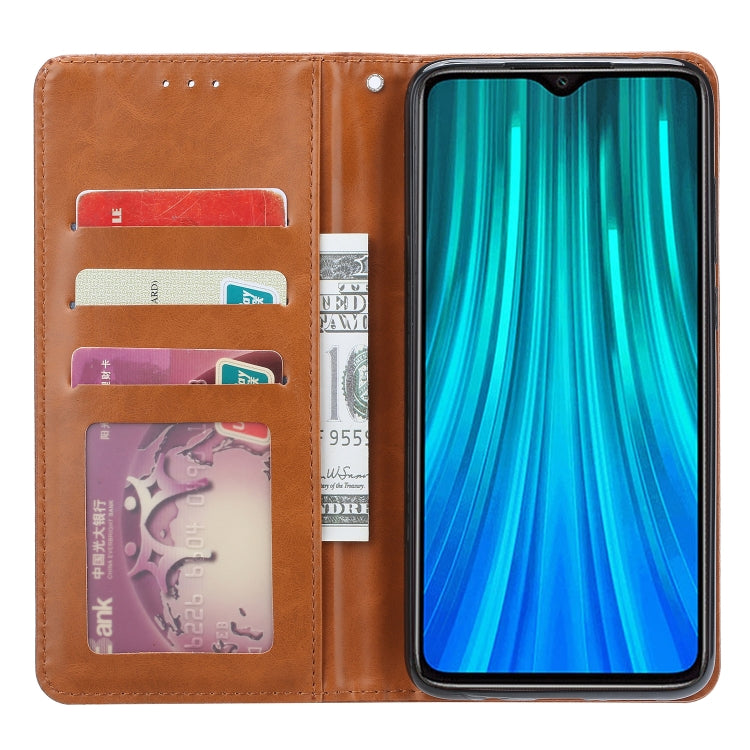 For Xiaomi Redmi Note8 Pro Knead Skin Texture Horizontal Flip Leather Case with Photo Frame & Holder & Card Slots & Wallet