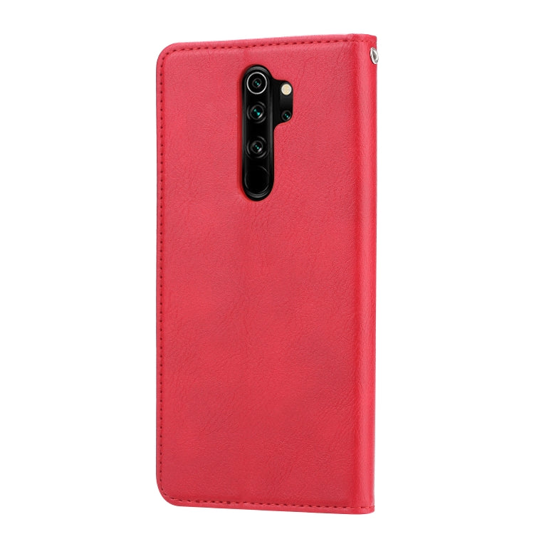 For Xiaomi Redmi Note8 Pro Knead Skin Texture Horizontal Flip Leather Case with Photo Frame & Holder & Card Slots & Wallet