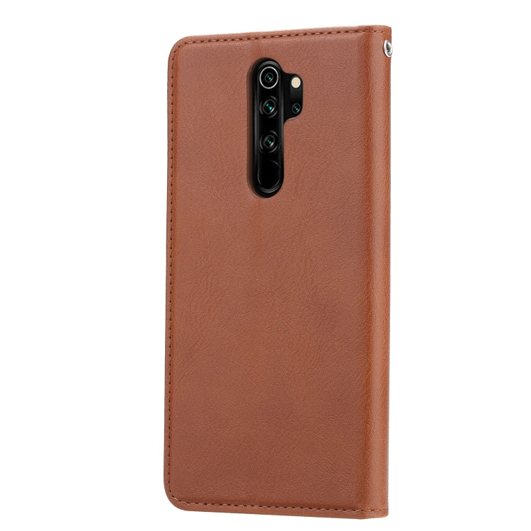 For Xiaomi Redmi Note8 Pro Knead Skin Texture Horizontal Flip Leather Case with Photo Frame & Holder & Card Slots & Wallet