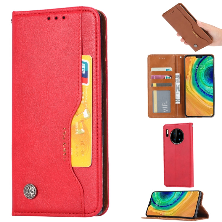 For Huawei Mate 30 Pro Knead Skin Texture Horizontal Flip Leather Case with Photo Frame & Holder & Card Slots & Wallet