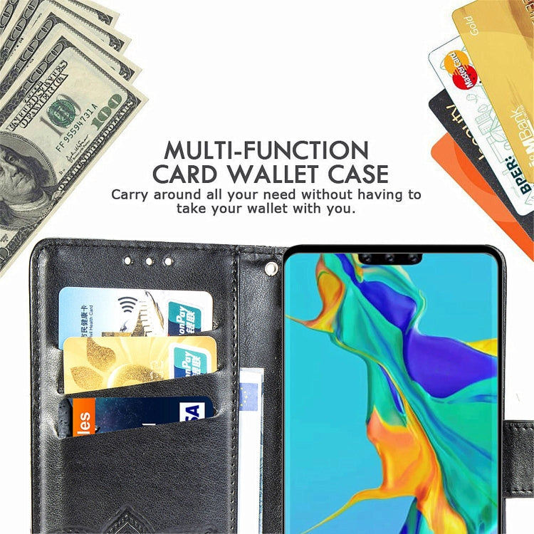 For Huawei Mate 30 Pro Butterfly Love Flower Embossed Horizontal Flip Leather Case with Bracket / Card Slot / Wallet / Lanyard