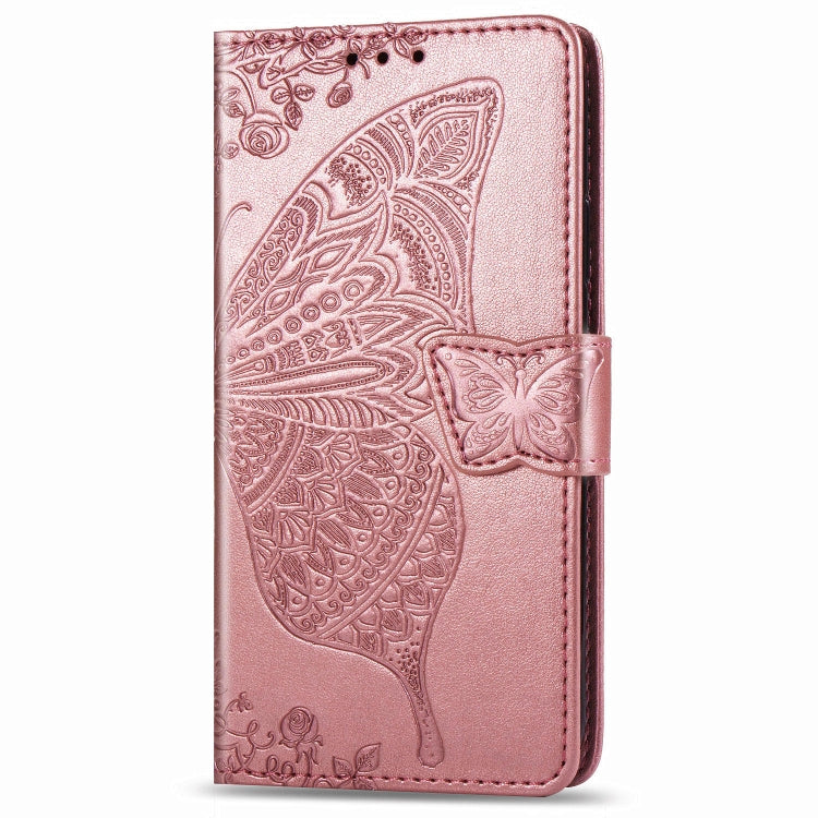 For Huawei Mate 30 Pro Butterfly Love Flower Embossed Horizontal Flip Leather Case with Bracket / Card Slot / Wallet / Lanyard