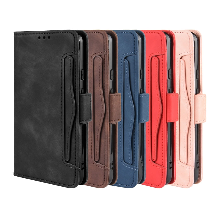 For Google Pixel 4 Wallet Style Skin Feel Calf Pattern Leather Case with Separate Card Slot