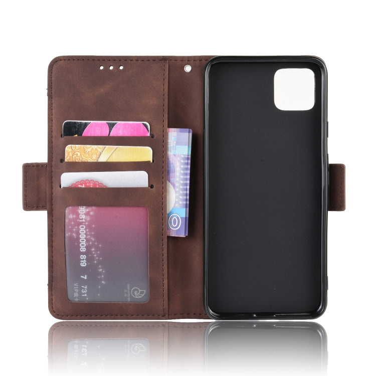 For Google Pixel 4 Wallet Style Skin Feel Calf Pattern Leather Case with Separate Card Slot