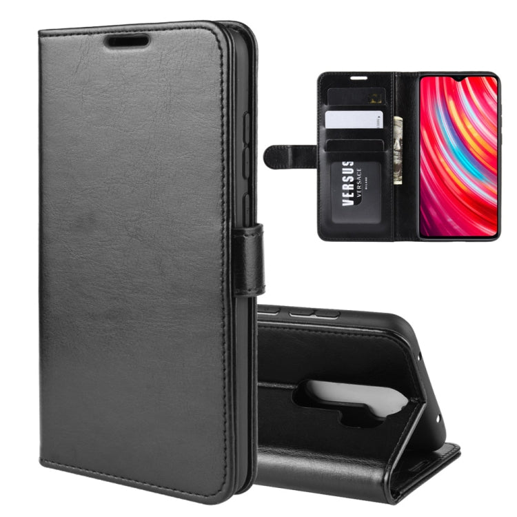 For Xiaomi Redmi Note 8 Pro R64 Texture Single Fold Horizontal Flip Leather Case with Holder & Card Slots & Wallet