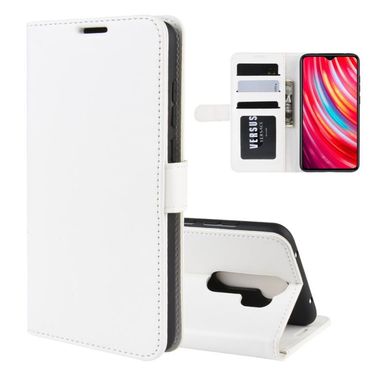 For Xiaomi Redmi Note 8 Pro R64 Texture Single Fold Horizontal Flip Leather Case with Holder & Card Slots & Wallet