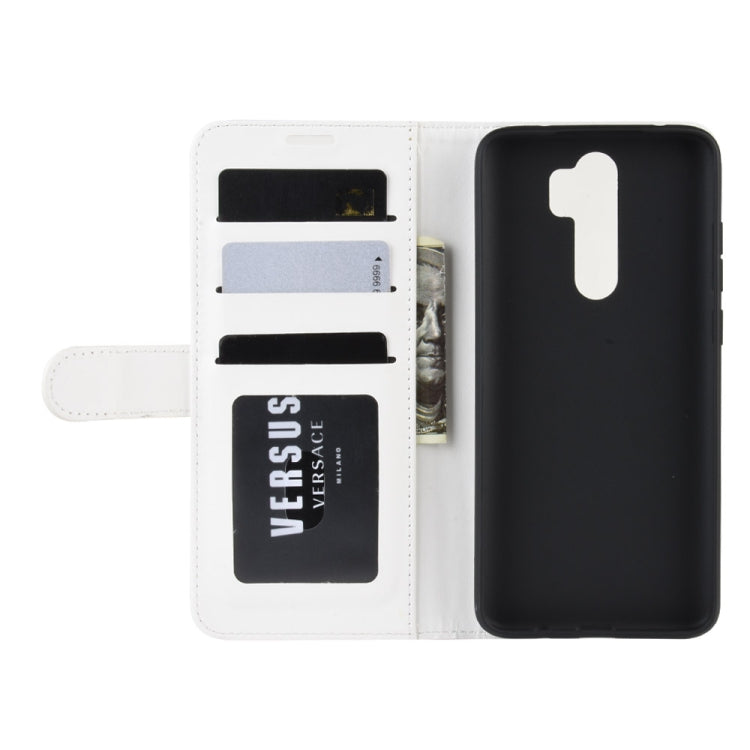 For Xiaomi Redmi Note 8 Pro R64 Texture Single Fold Horizontal Flip Leather Case with Holder & Card Slots & Wallet