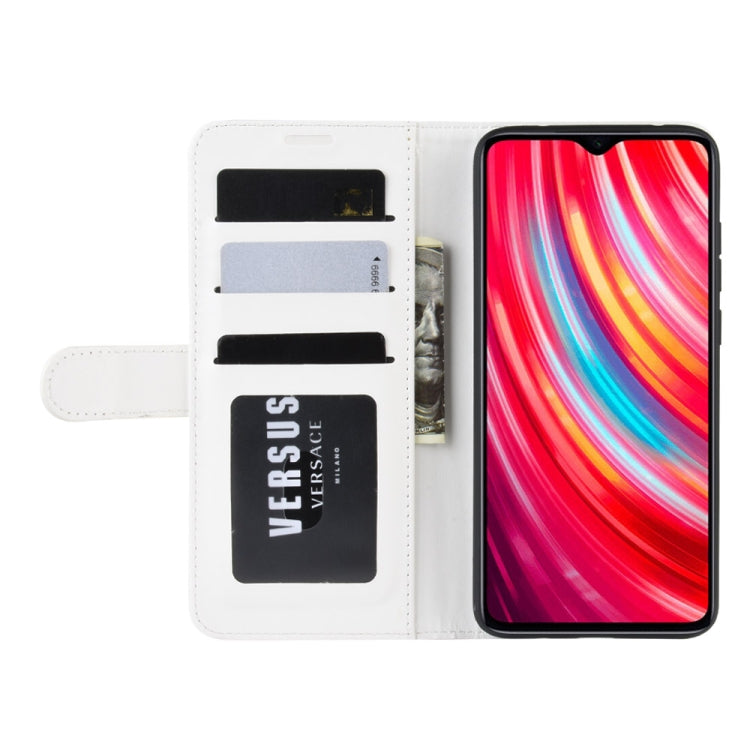 For Xiaomi Redmi Note 8 Pro R64 Texture Single Fold Horizontal Flip Leather Case with Holder & Card Slots & Wallet