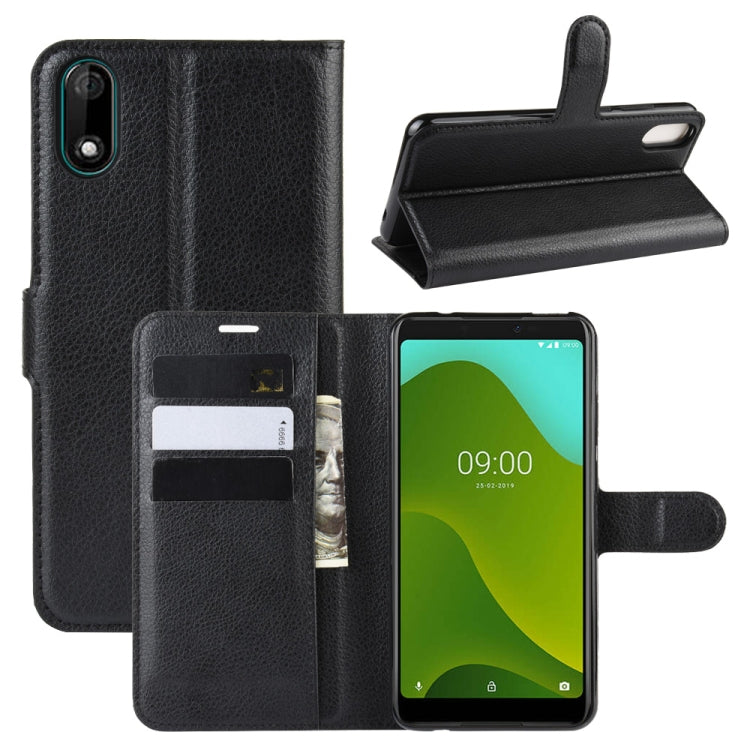 For Wiko Y70 Litchi Texture Horizontal Flip Leather Case with Wallet & Holder & Card Slots