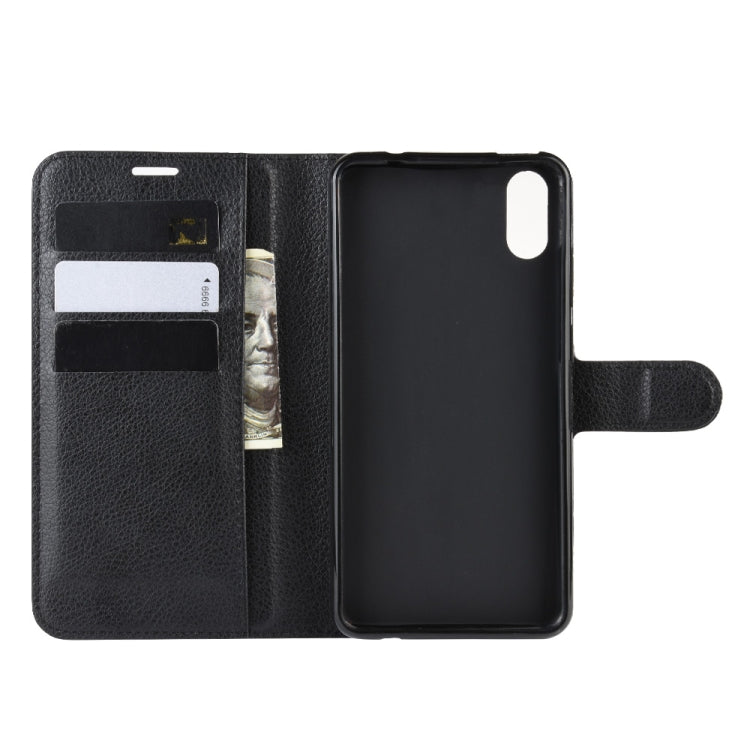 For Wiko Y70 Litchi Texture Horizontal Flip Leather Case with Wallet & Holder & Card Slots
