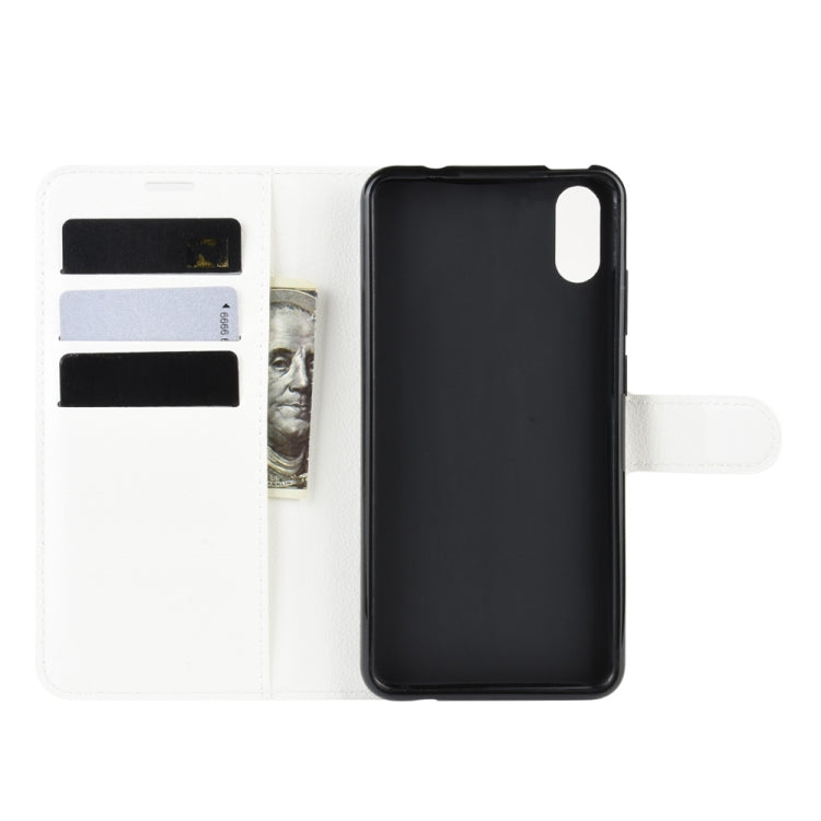 For Wiko Y70 Litchi Texture Horizontal Flip Leather Case with Wallet & Holder & Card Slots