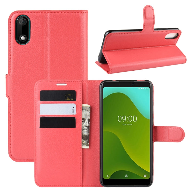 For Wiko Y70 Litchi Texture Horizontal Flip Leather Case with Wallet & Holder & Card Slots