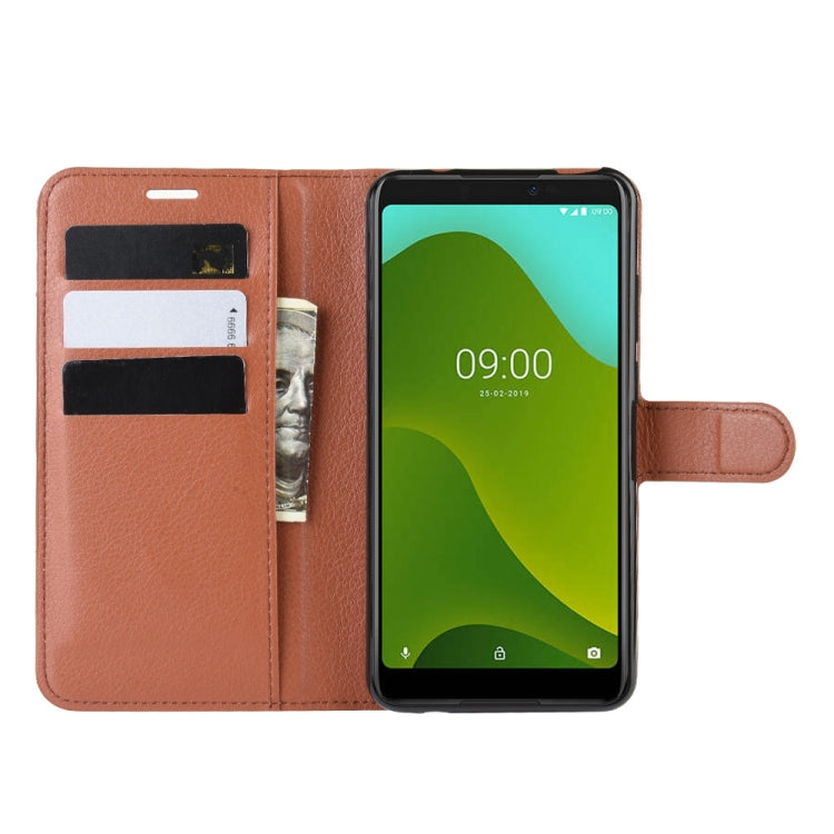 For Wiko Y70 Litchi Texture Horizontal Flip Leather Case with Wallet & Holder & Card Slots