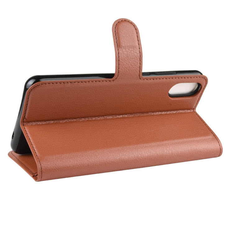 For Wiko Y70 Litchi Texture Horizontal Flip Leather Case with Wallet & Holder & Card Slots