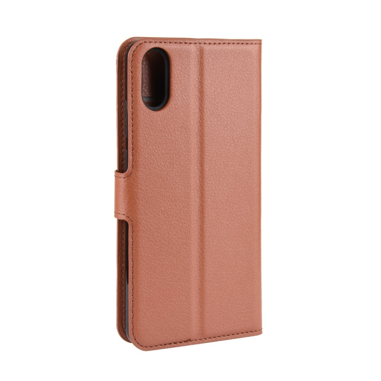 For Wiko Y70 Litchi Texture Horizontal Flip Leather Case with Wallet & Holder & Card Slots