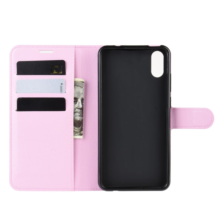 For Wiko Y70 Litchi Texture Horizontal Flip Leather Case with Wallet & Holder & Card Slots