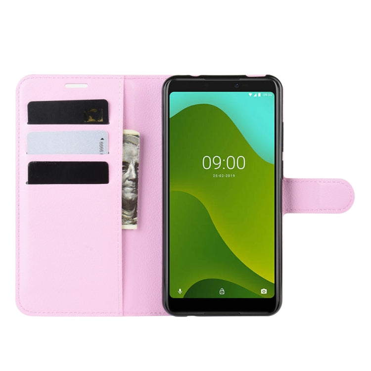 For Wiko Y70 Litchi Texture Horizontal Flip Leather Case with Wallet & Holder & Card Slots