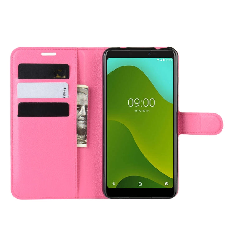 For Wiko Y70 Litchi Texture Horizontal Flip Leather Case with Wallet & Holder & Card Slots