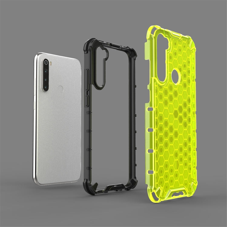 For Redmi Note 8 Shockproof Honeycomb PC + TPU Case(Red)