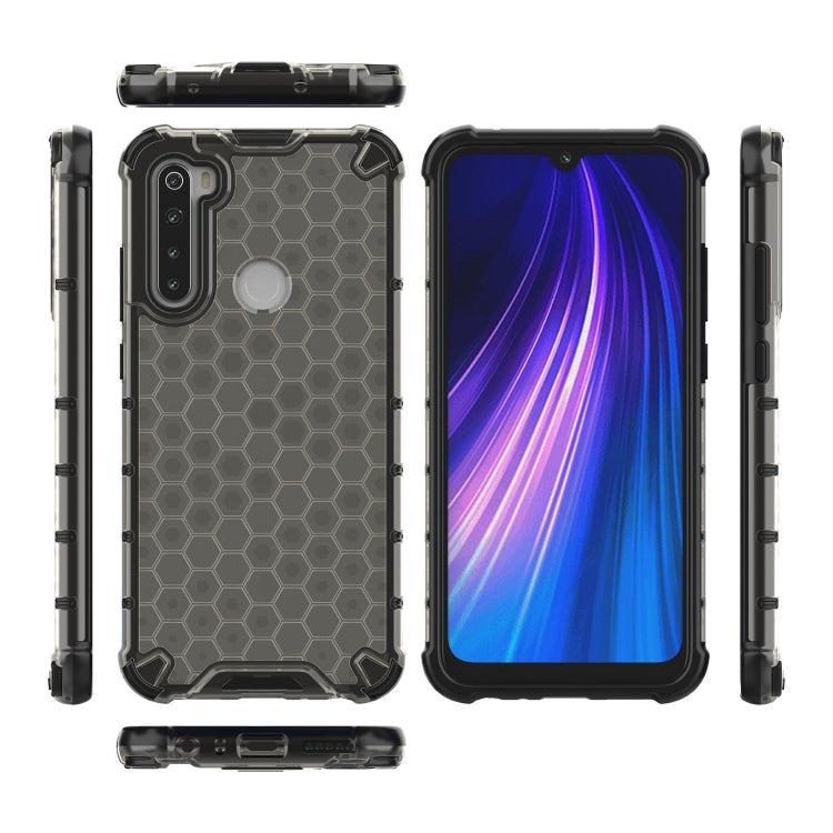 For Redmi Note 8 Shockproof Honeycomb PC + TPU Case(Red)