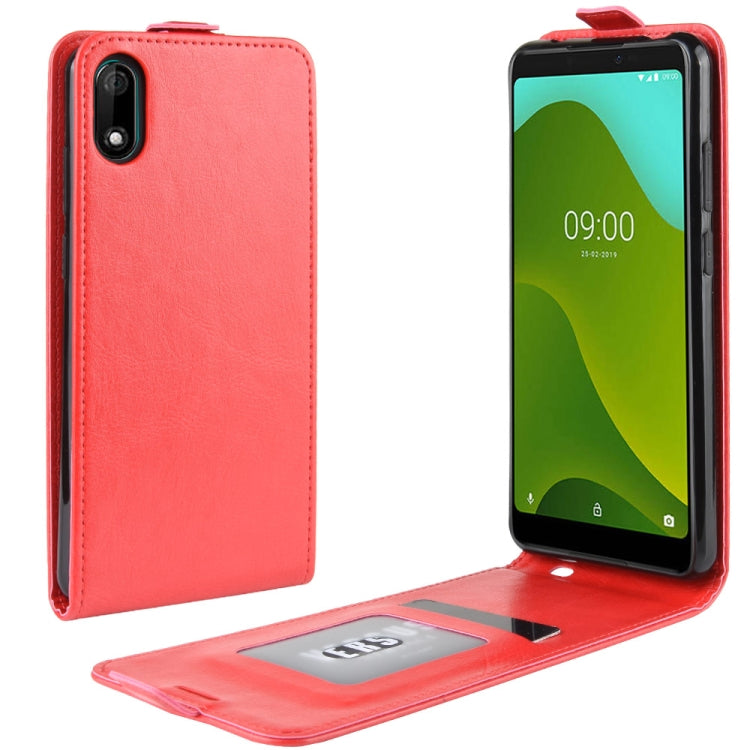 For WIKO Y70 Crazy Horse Vertical Flip Leather Protective Case