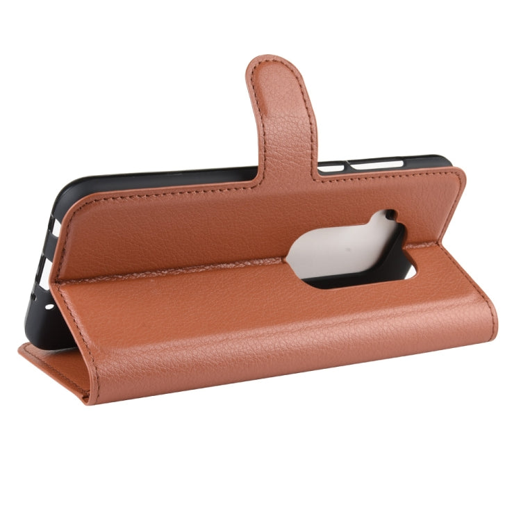 For Motorola One Zoom Litchi Texture Horizontal Flip Leather Case with Wallet & Holder & Card Slots