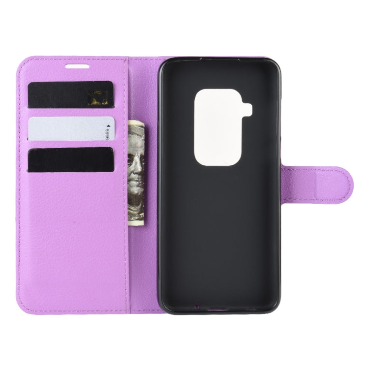 For Motorola One Zoom Litchi Texture Horizontal Flip Leather Case with Wallet & Holder & Card Slots