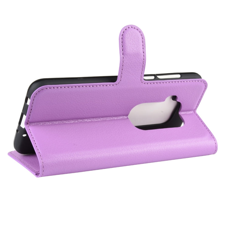 For Motorola One Zoom Litchi Texture Horizontal Flip Leather Case with Wallet & Holder & Card Slots