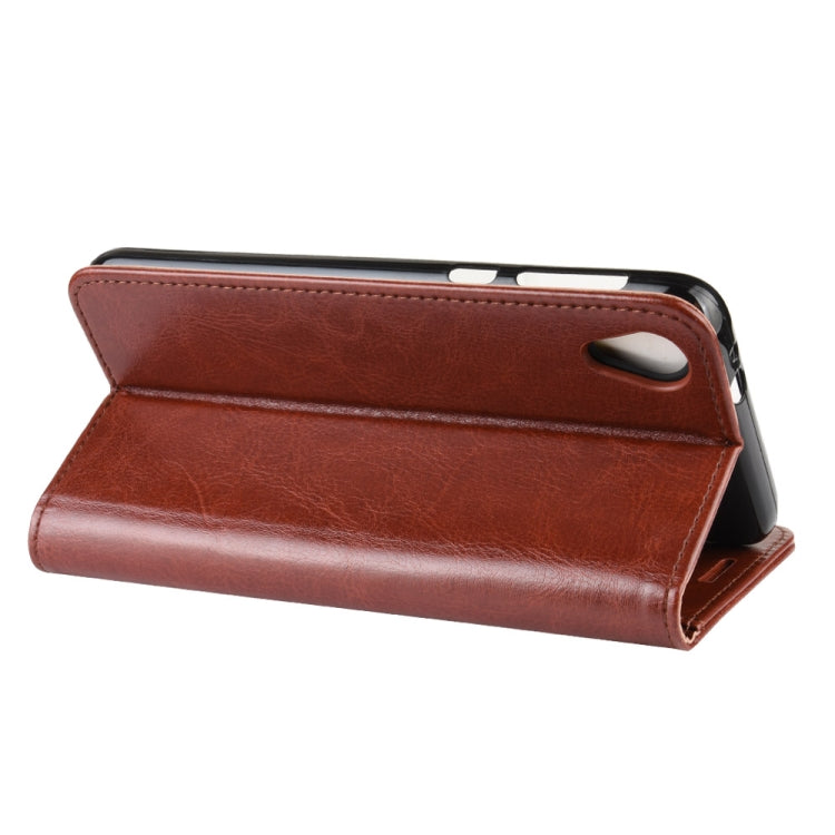 For Motorola Moto E6 R64 Texture Single Fold Horizontal Flip Leather Case with Holder & Card Slots & Wallet