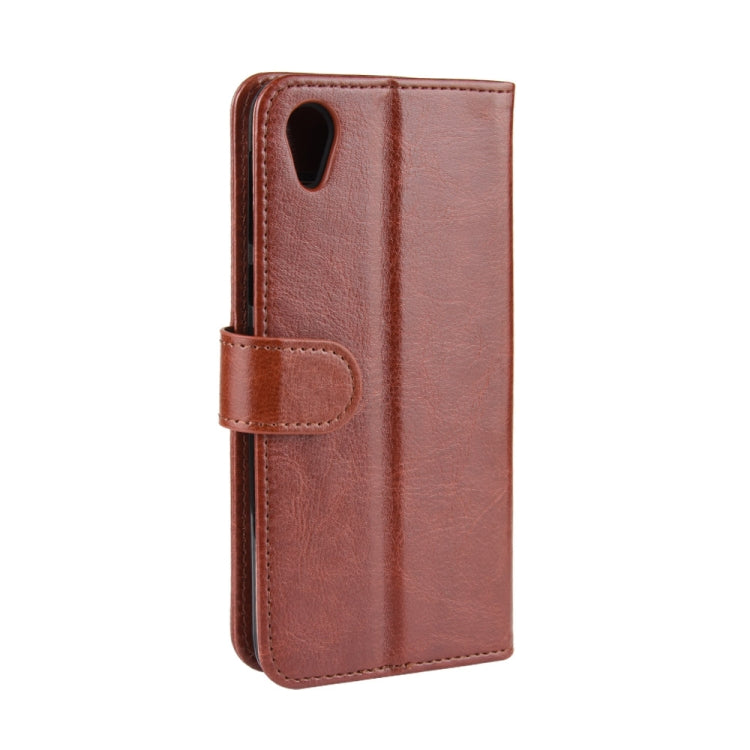 For Motorola Moto E6 R64 Texture Single Fold Horizontal Flip Leather Case with Holder & Card Slots & Wallet