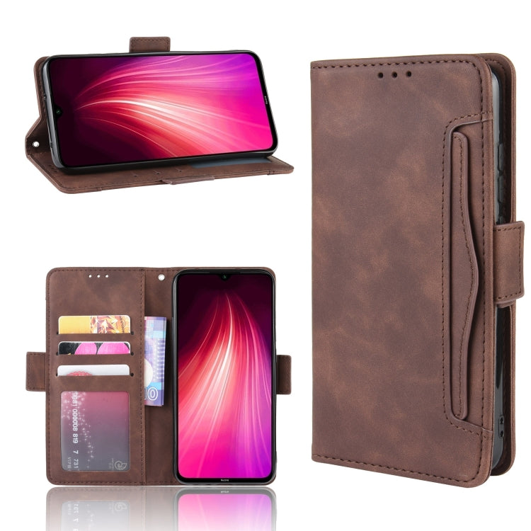 For Xiaomi Redmi Note 8 Wallet Style Skin Feel Calf Pattern Leather Case ,with Separate Card Slot