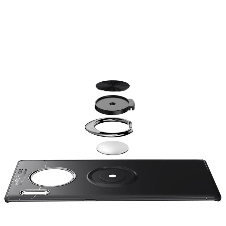 For Huawei Mate 30 Pro Metal Ring Holder 360 Degree Rotating TPU Case