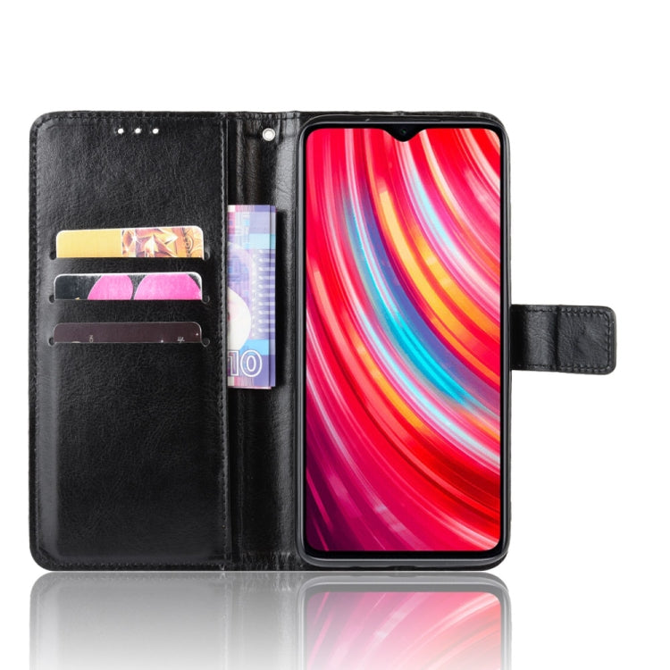 For Xiaomi Redmi Note 8 Pro Retro Crazy Horse Texture Horizontal Flip Leather Case with Holder & Card Slots & Photo Frame